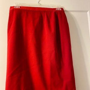 Red skirt